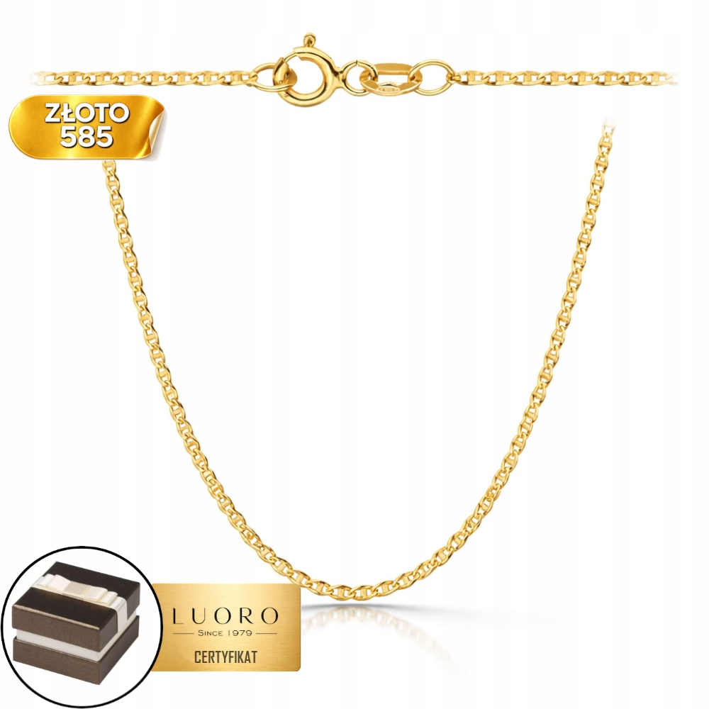 Řetízek Zlatý 585 14K Gucci 45 CM Žluté Zlato Elegantní