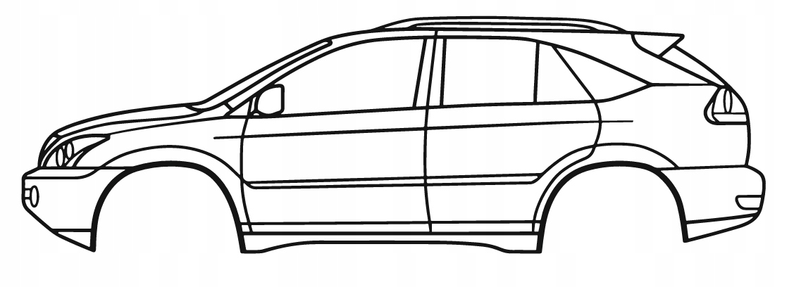 nástěnná dekorace Obraz Auto Lexus Rx 2ND Gen 2004