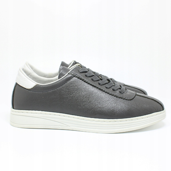 Šedé pánské tenisky na bílé podrážce Moon Shoes r41