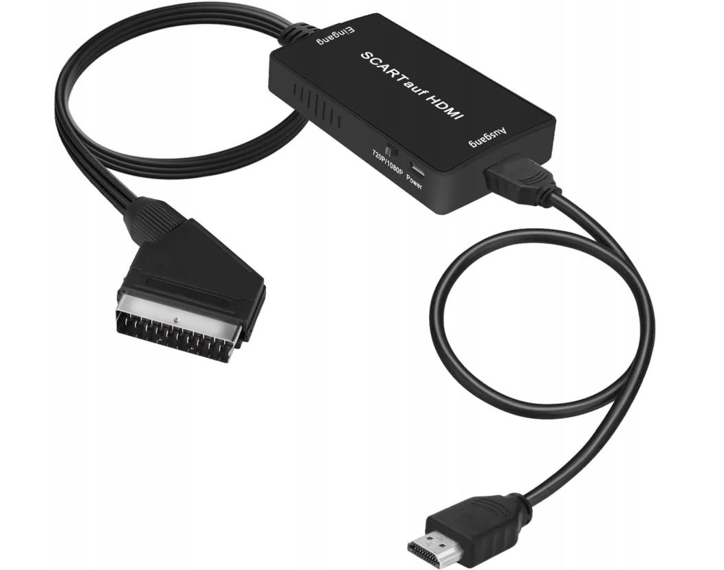 Uhddadi SC-01 video konwerter Scart na Hdmi Hd 1080P do PS3 Xbox 360 DVD