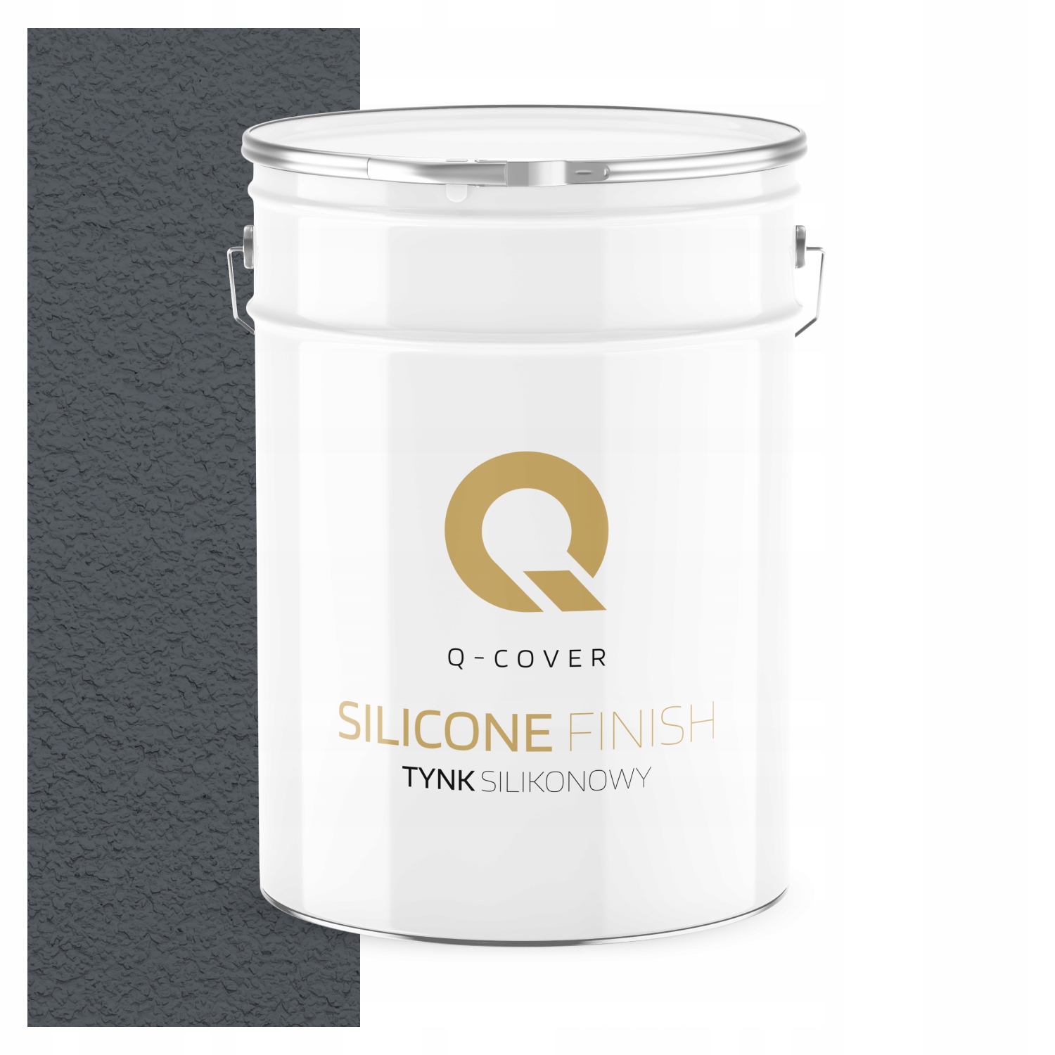 Silikónová Fasádna Omietka Šedá Grafitová 15KG Granulácia 1.5mm F256