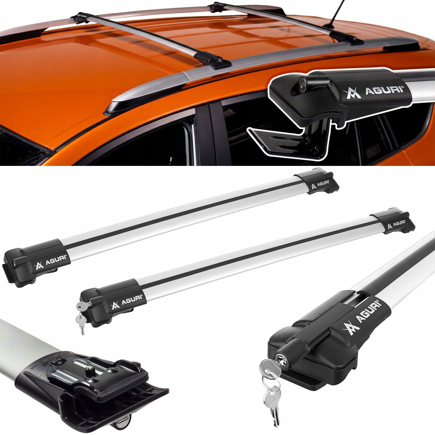 Střešní nosič na relingy Hliníkové střešní nosníky Bmw X7 (G07) 2018->