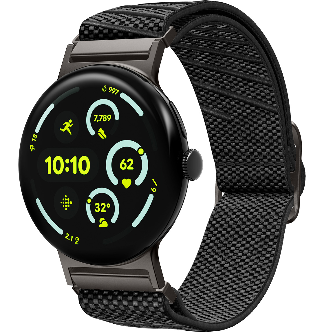 Pasek do Pixel Watch 4 3 2 1 41 mm, Spigen Lite Fit X, nylonowy band