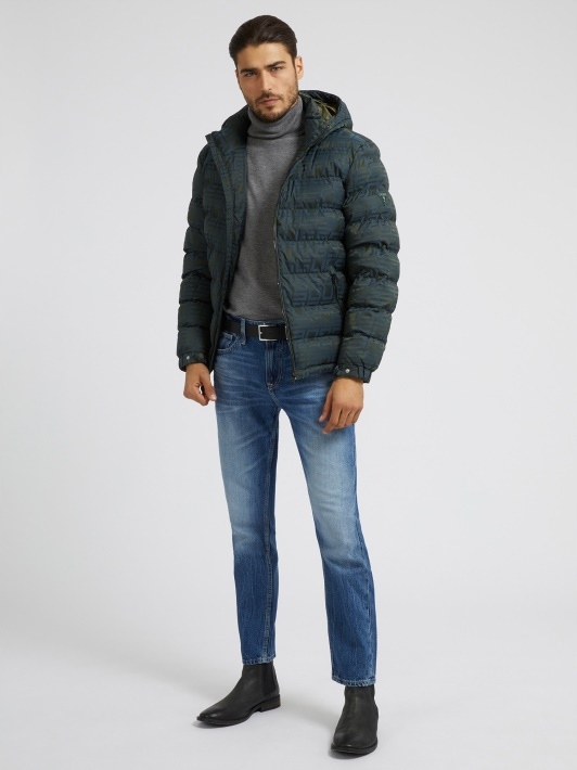 Guess Pánské Džíny Modré Rovné S Oděrkami 29 Gga