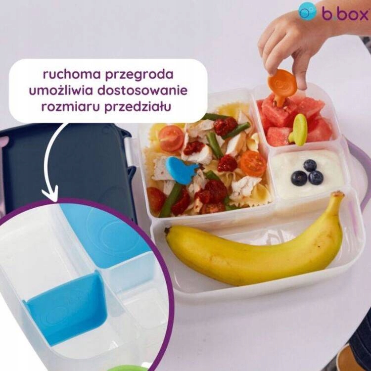 B.BOX Mini Lunchbox Pojemnik ŚNIADANIÓWKA na Jedzenie Blue Blaze Pojemność 1000 ml