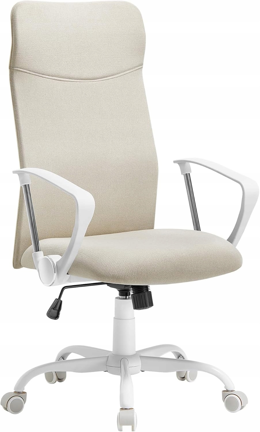 Songmics Kancelárska stolička, ergonomická, nastaviteľná výška – béžová, Cappuccino