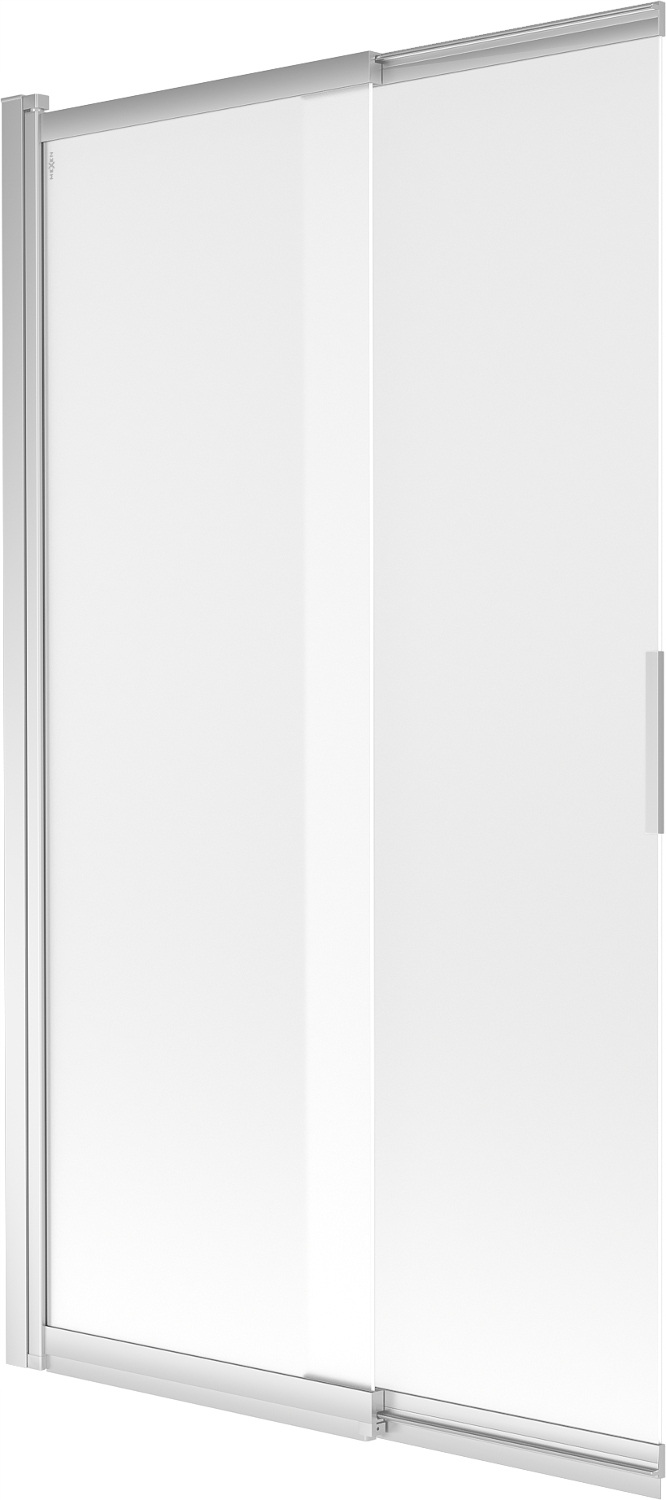 Mexen Fox 2-křídlové posuvné skleněné dveře 100x150cm, matné, chrom