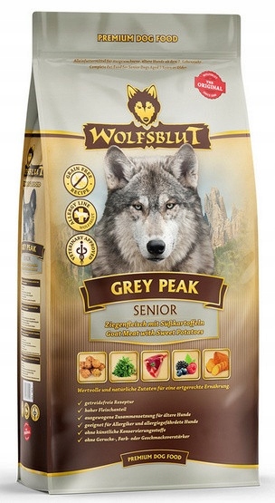 Levně Wolfsblut Dog Grey Peak Senior – koza a batáty 2 kg