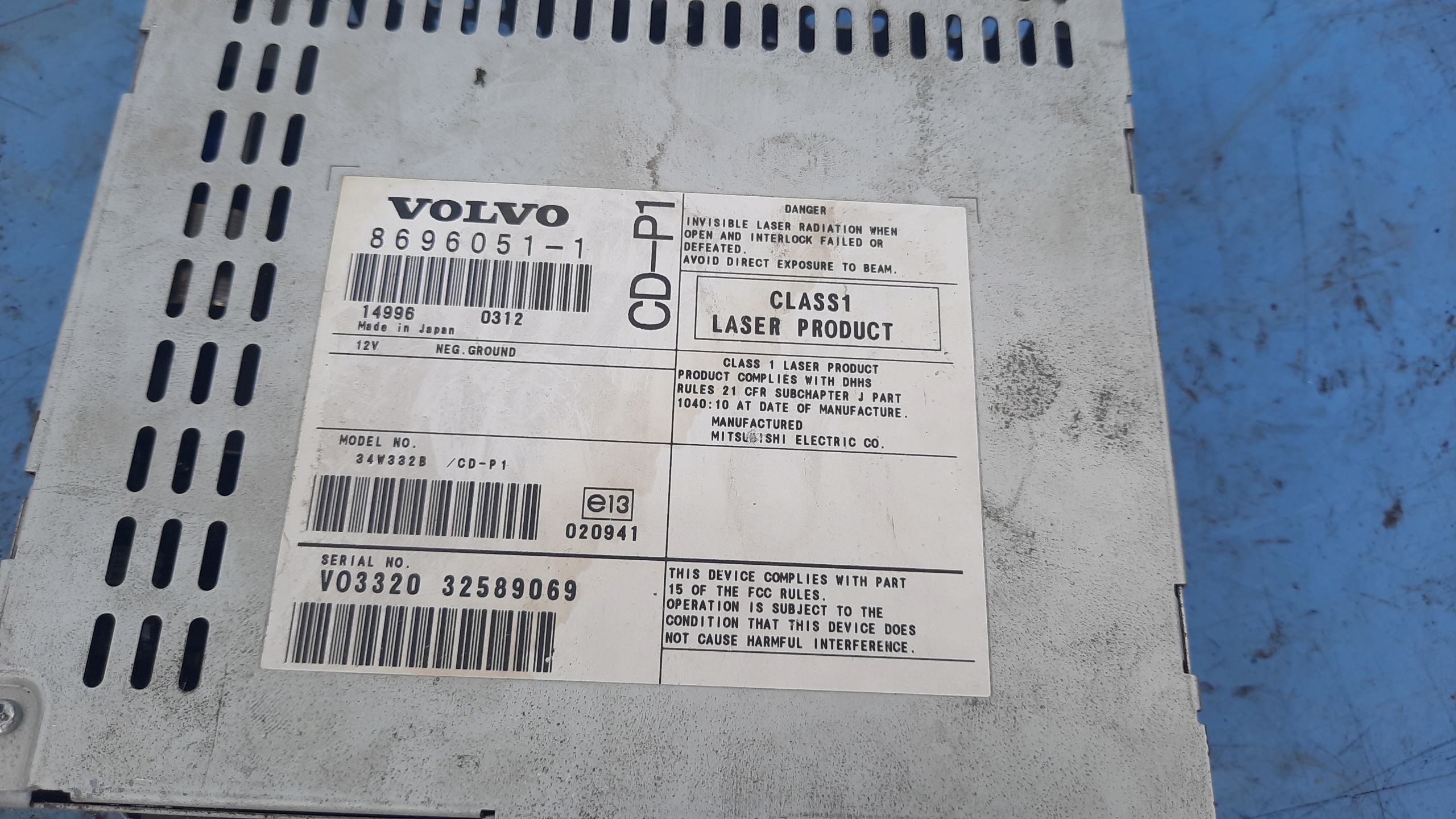 считыватель volvo S40 II 2.4b 05R