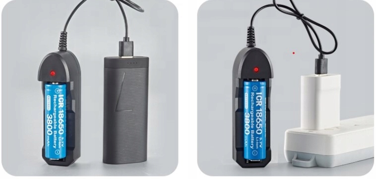 Mocna ładowarka usb ogniw Li-ion 18650 Model BH-042100-01U