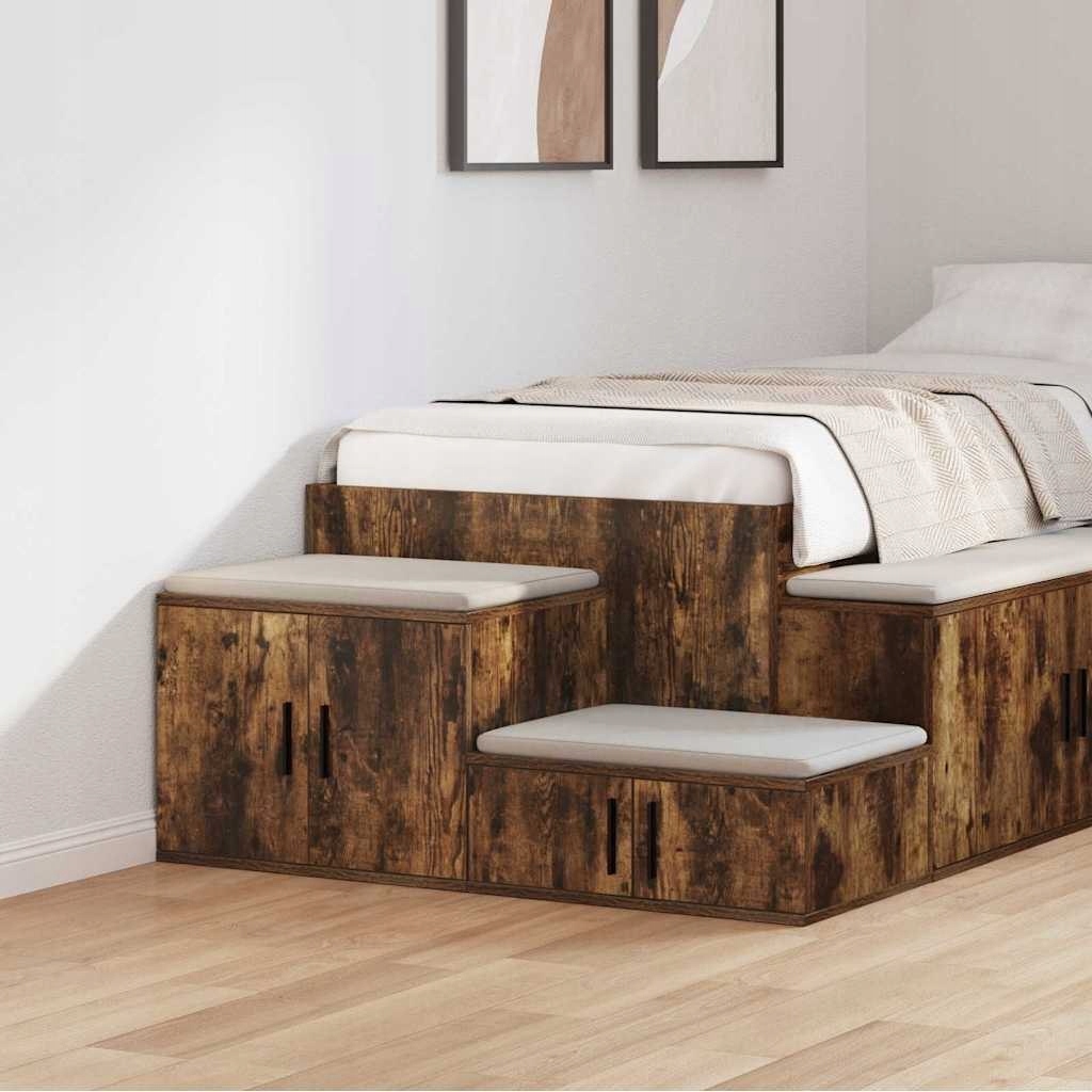 Úložná skrinka Dub údený 103x41x40 cm Kompozitné drevo Lumark