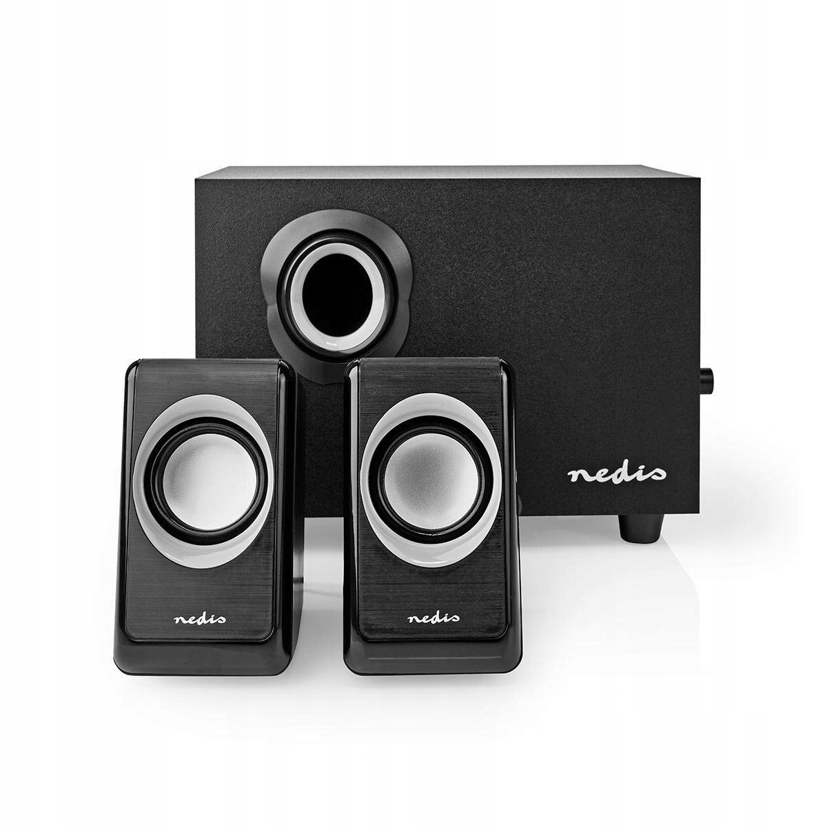 Zestaw głośników 2.1 Nedis CSPR10021BK 33 W, czarny
