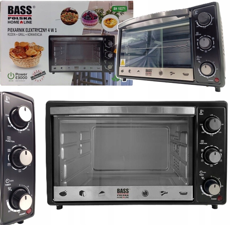 Piekarnik Elektryczny Rożno Ruszt Na Kurczaka Grill Suszarka Bass Polska