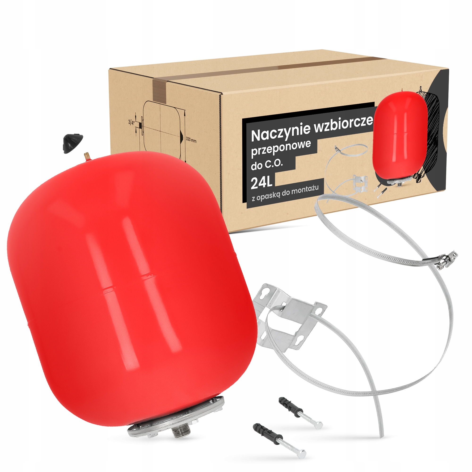 Membránová expanzná nádoba C.o. 24L Membrána Nádrž Opa Ad