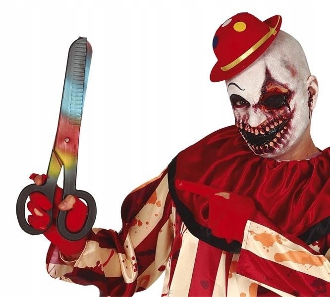 

Nożyczki Wielokolorowe Duże Klauna Halloween