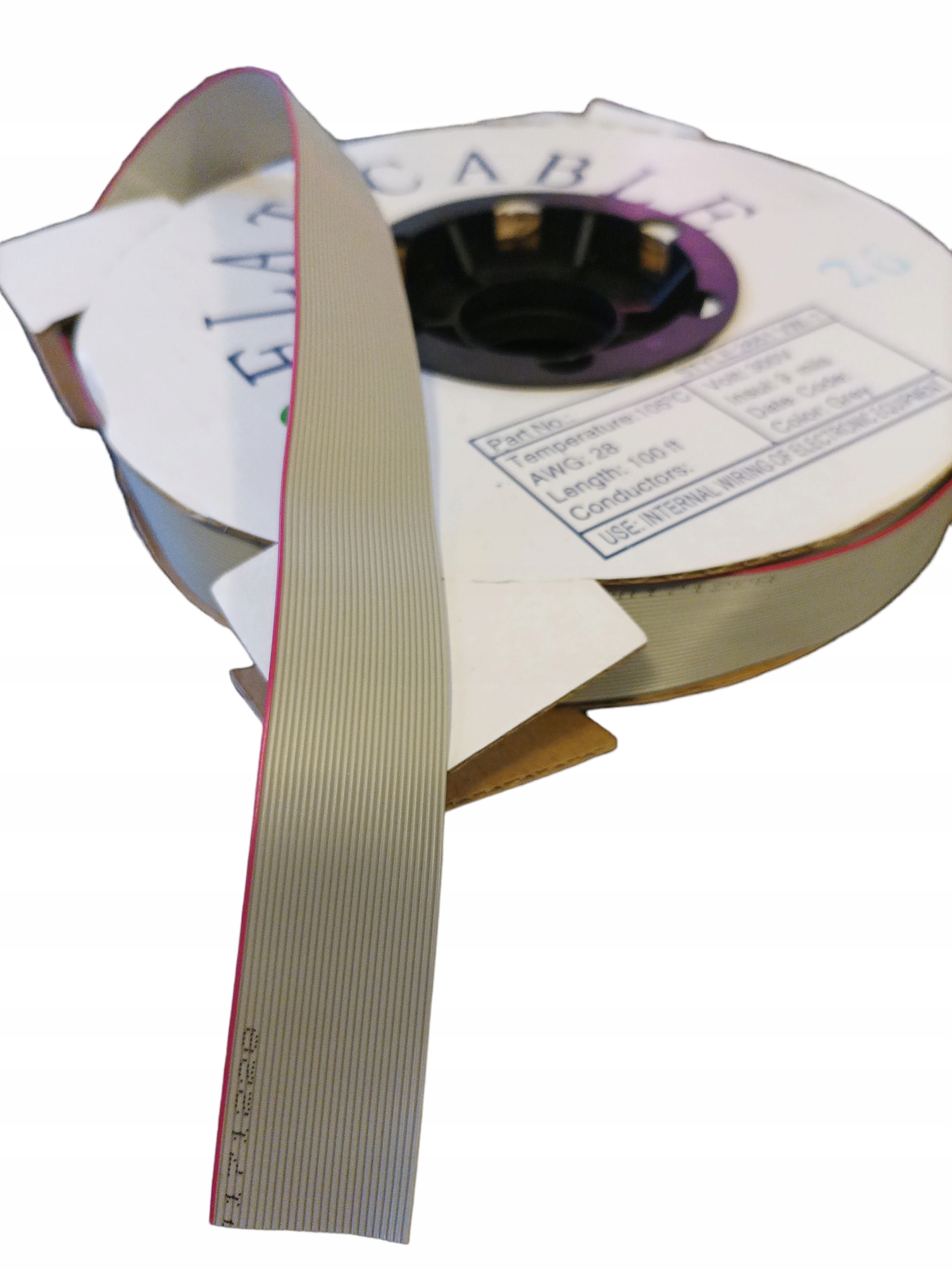 PRZEWÓD PŁASKI 26 ŻYŁ 0,09mm2 LINKA AWG28/26 1metr (5907100201298 ...