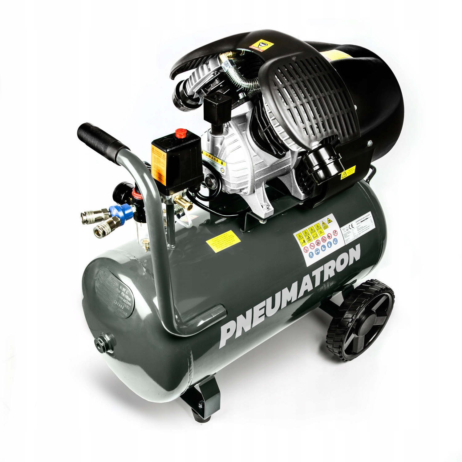KOMPRESOR SPRĘŻARKA OLEJOWA DWUTŁOKOWA DO WARSZTATU I PIASKARKI Pneumatron Kod producenta K50L22KWPNEUMOLEJ_2