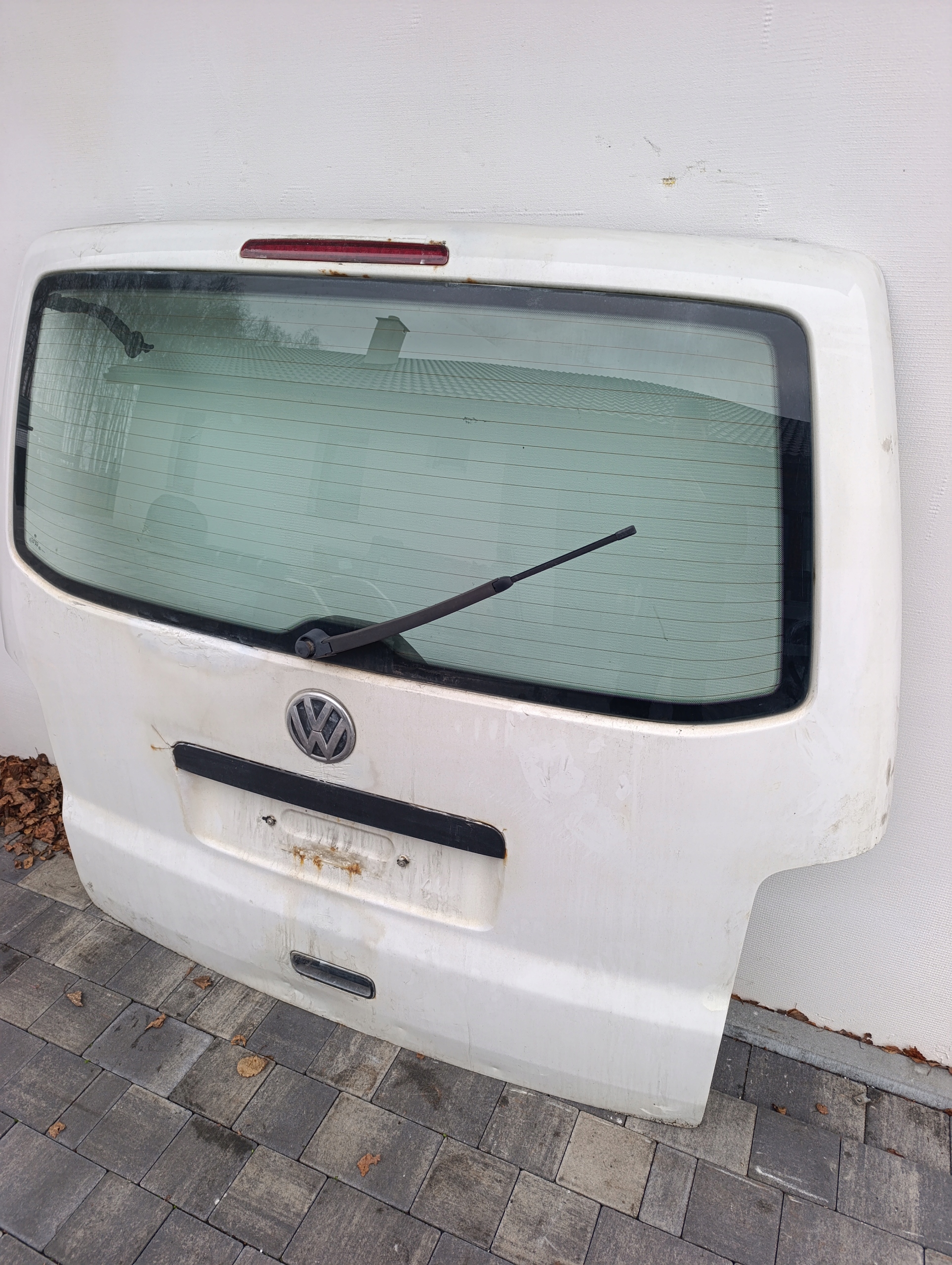 trunk door cover boot rear part VW T5 T5 LIFT biala