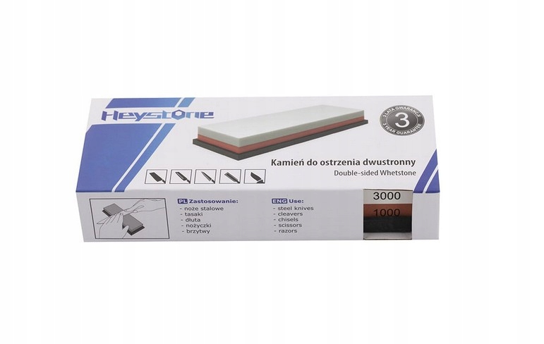 KAMIEŃ WODNY HEYSTONE DO OSTRZENIA NOŻY 1000/3000 Rodzaj ściernicy wodne