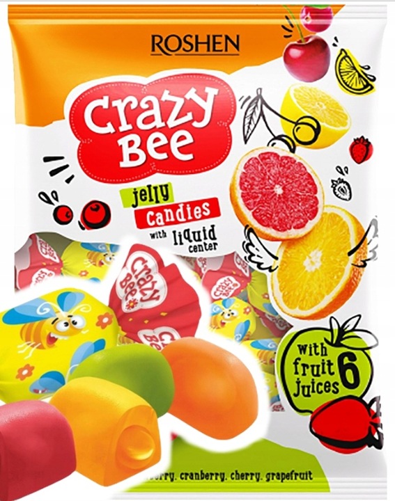 Cukierki Crazy Bee Frutty Roshen 1kg