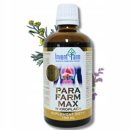 PARA FARM MAX W KROPLACH - 100ml PARAFARM - KROPLE EKSTRAKTY ZIOŁOWE !!