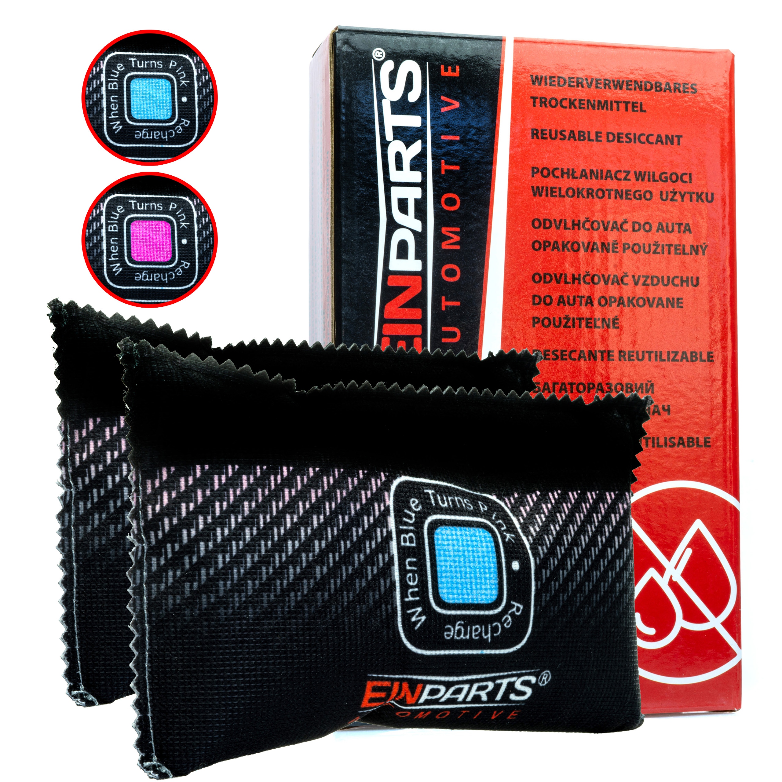 2 x SAMOCHODOWY POCHŁANIACZ WILGOCI OSUSZACZ DO AUTA WIELORAZOWY SKUTECZNY