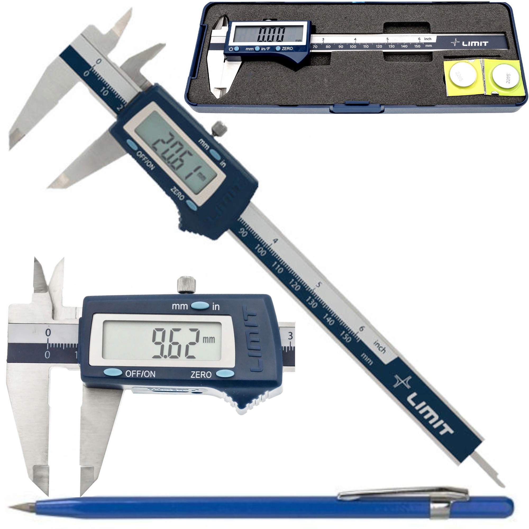 

Suwmiarka Elektroniczna Limit 150mm 19140400 Rysik