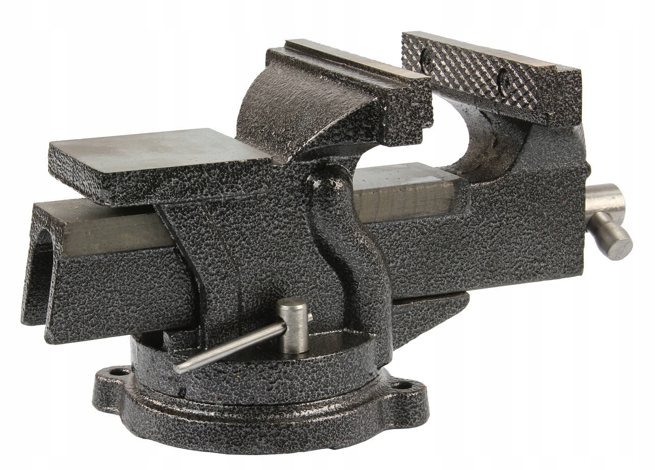 Imadło ślusarskie obrotowe stalowe szczęki 125mm 7,3kg Marka Mar-Pol