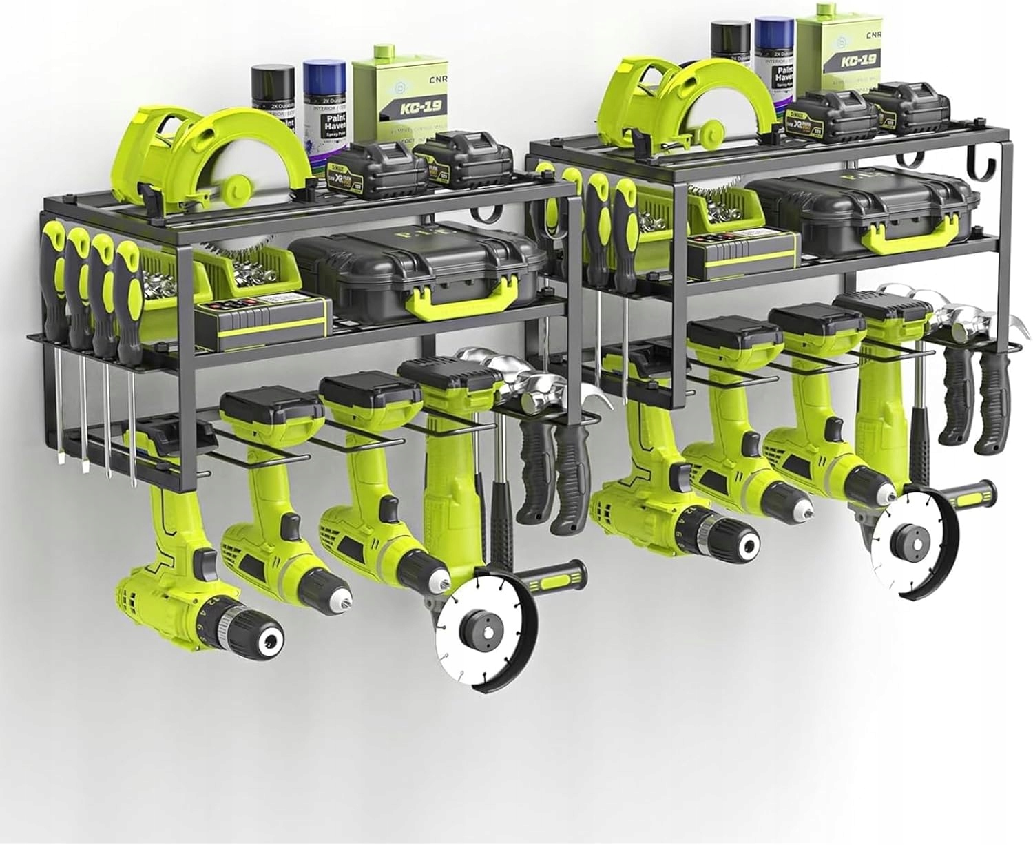 Organizér na elektrické nářadí 3 úrovně 4 vrtačky 65 kg