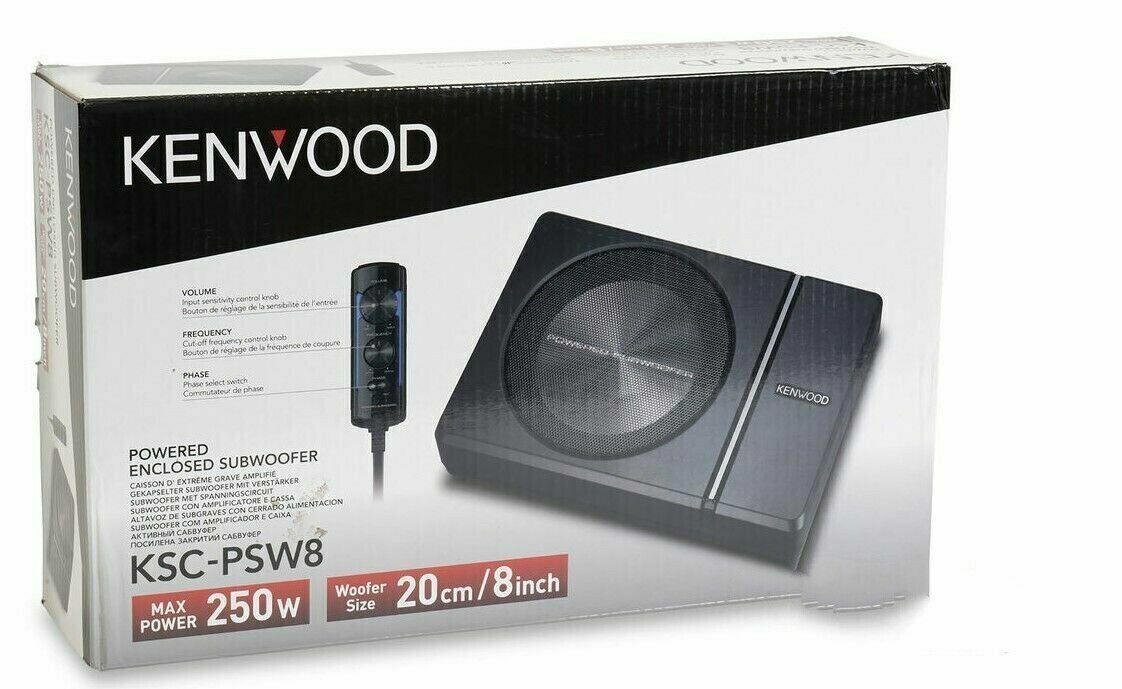 KENWOOD KSC-PSW8 SUBWOOFER średnica 20CM +pilot Model KSC-PSW8