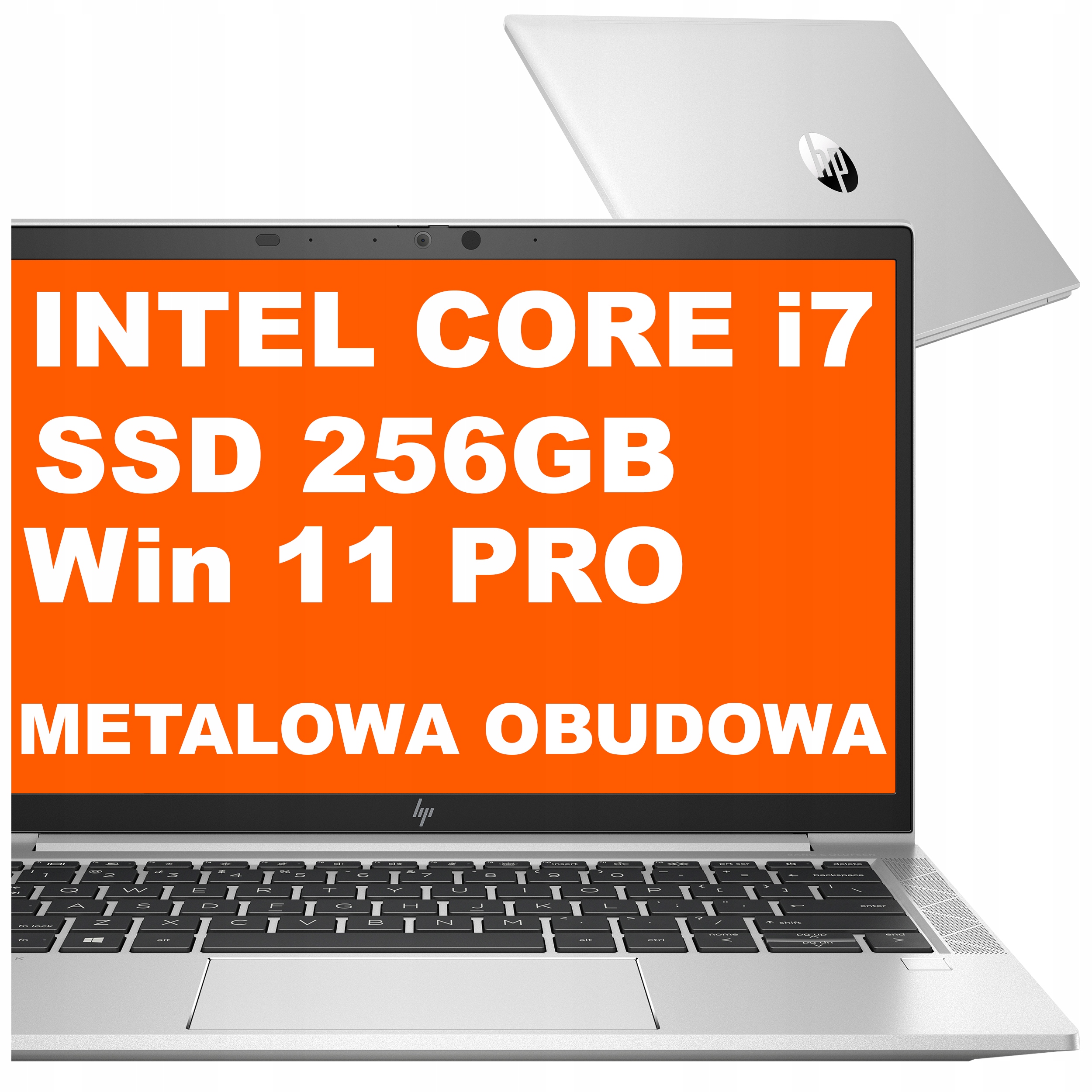 Biznesowy Laptop do biura Hp EliteBook 830 Intel i7 Ssd 256GB Fhd W11 Pro