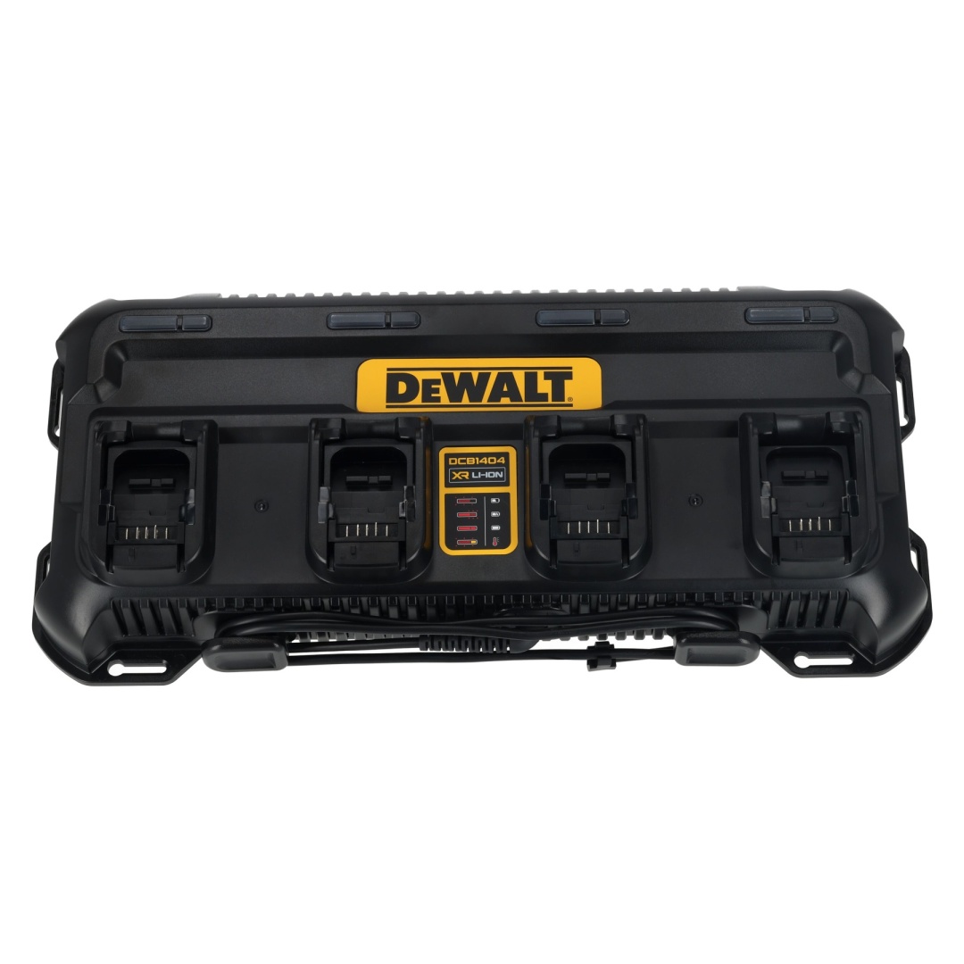Wieloportowa ładowarka 4A 230V 4Amp wskaźnik naładowania DeWALT DCB1404-QW