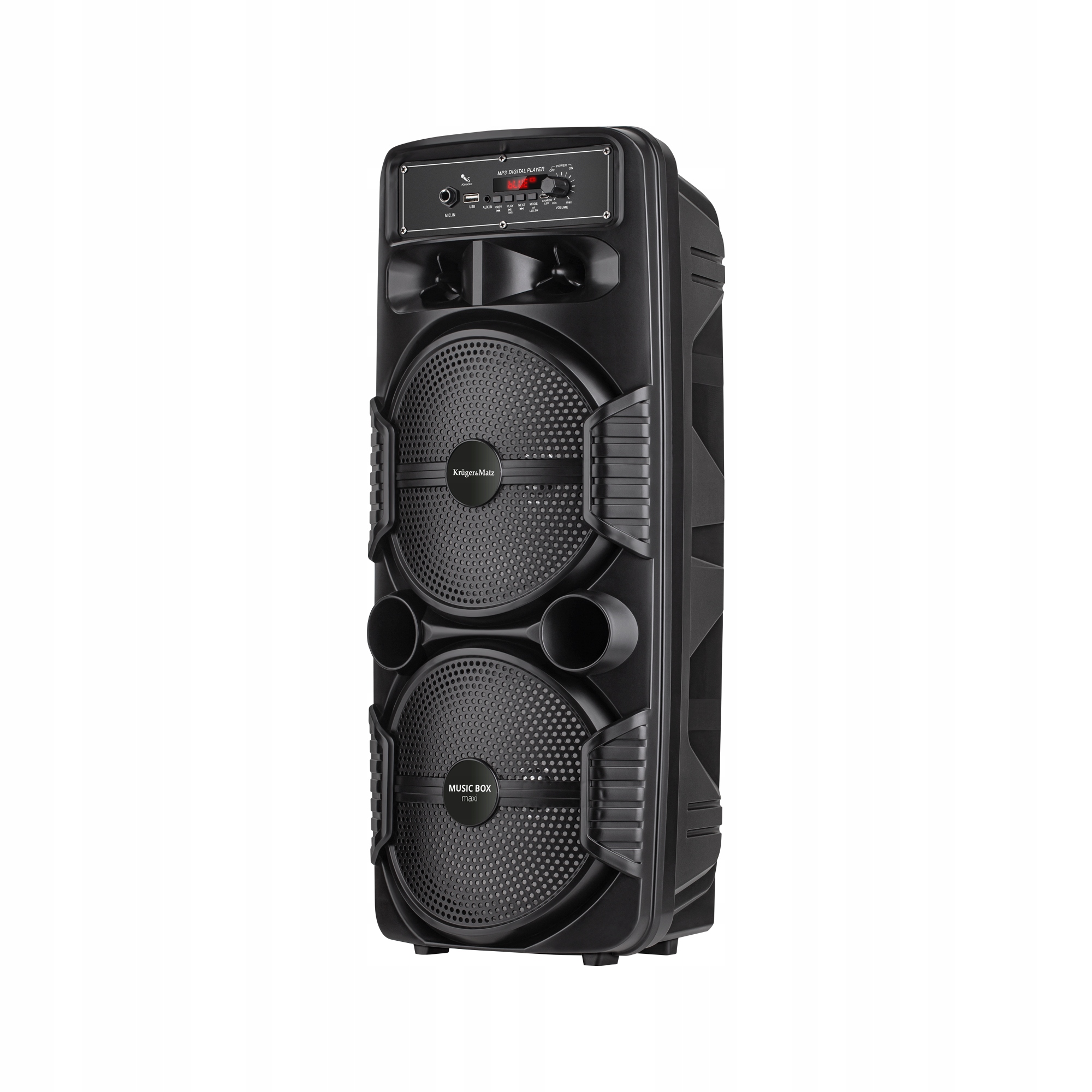 KM0557 Přenosný bezdrátový bluetooth reproduktor Music Box Maxi, 10 W,černý