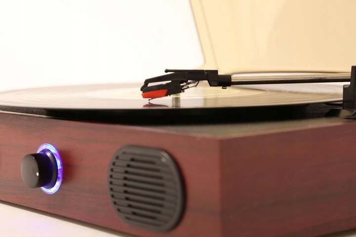 Gramofon FENTON RETRO MP3 USB głośniki winyl Sterowanie półautomatyczne