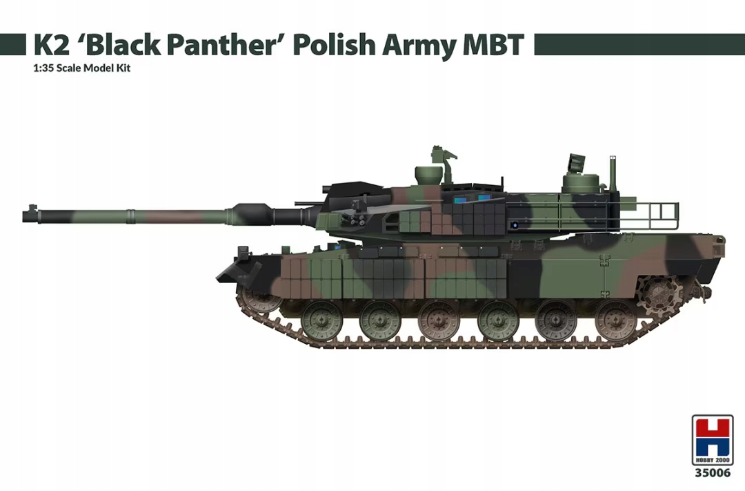 K2 Black Panther Polish Army Mbt Hobby 2000 35006 měřítko 1/35