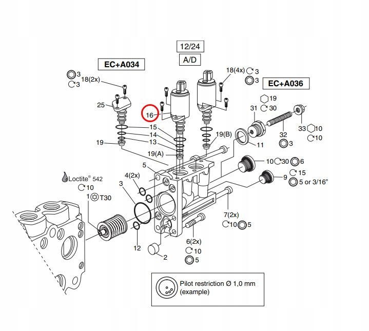 3768316X - Parker соленоїд PVC25 P70cf Gen1, L90LS TM 58402 1