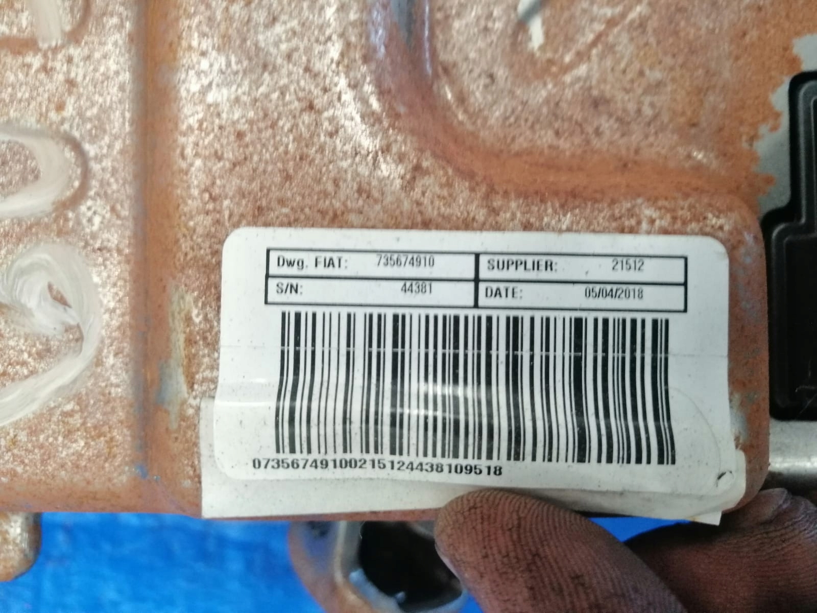 FIAT 500 2018R control electrics 735674910