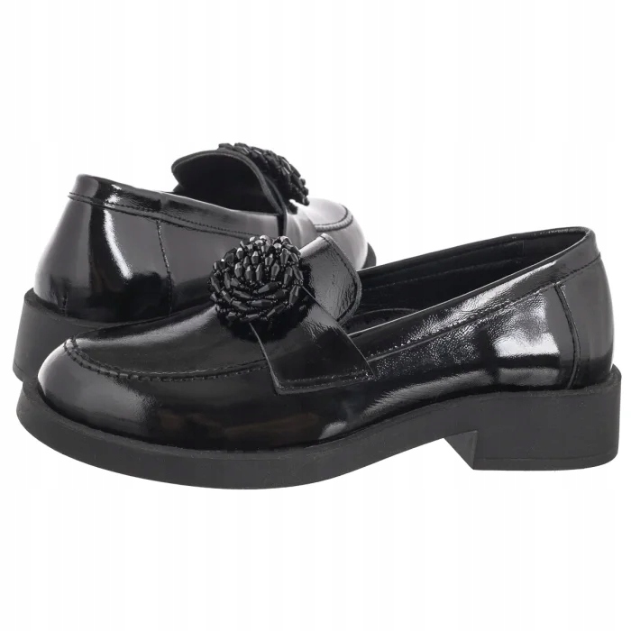 Dámské kožené mokasíny Venezia černé B010PABLOBM046