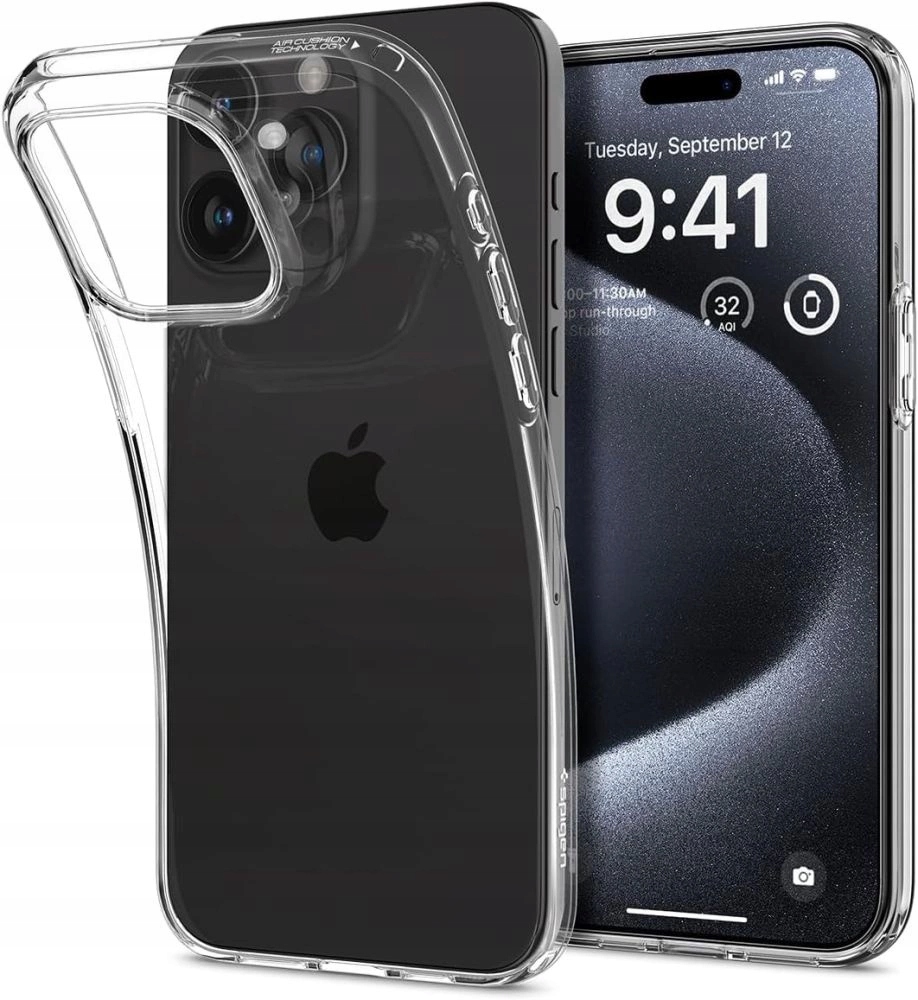 Etui Spigen Liquid Crystal na iPhone 15 Pro przezroczyste