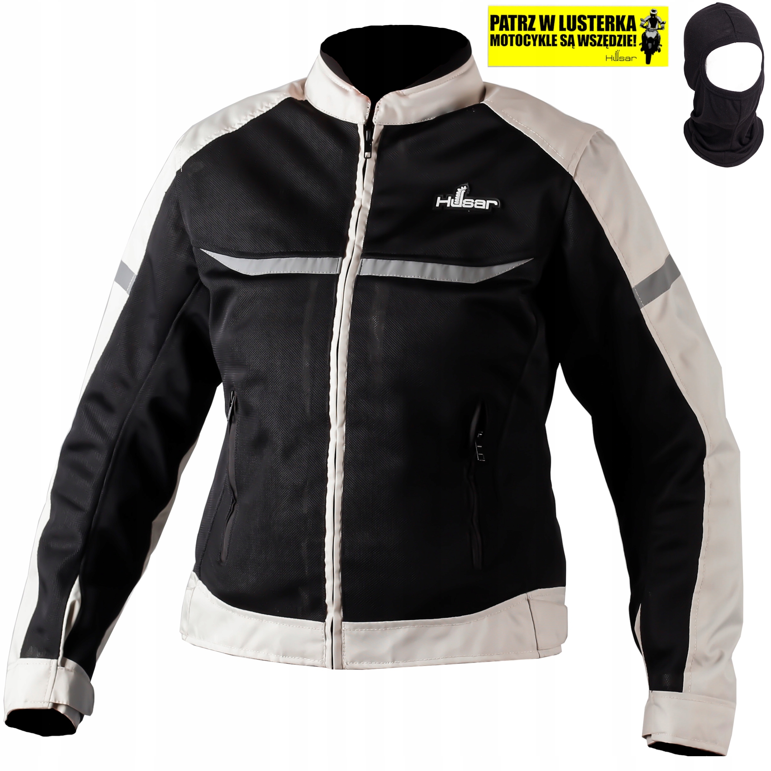 Damska kurtka motocyklowa Husar Safola Air Lady tekstylna szara