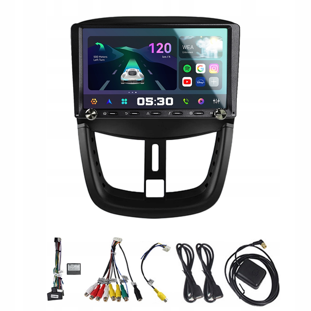 2DIN Android 13 Autorádio pro Peugeot 207 207CC 2006 2015 s CarPlay Gps Rds