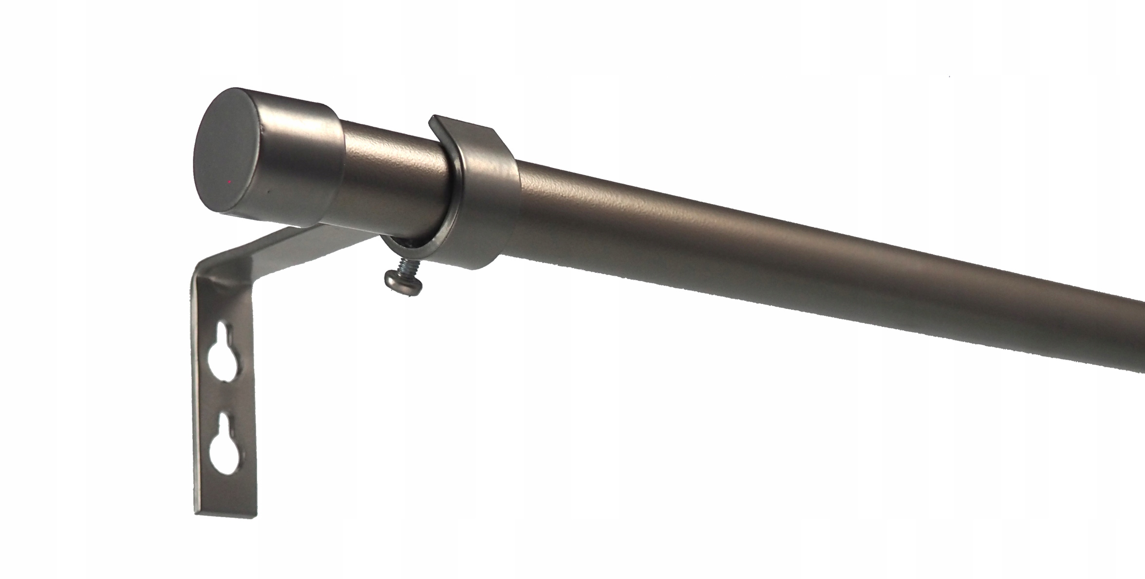 Karnisz SREBRNY PRO metal FI19 POJ 230cm bez kółek Długość drążka 230 cm