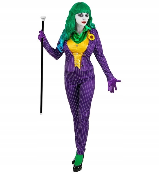 Kostým Mad Joker Šílený Fialový Halloween Xs