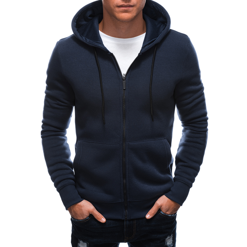 

Bluza męska z kapturem 1211B granatowa XXL