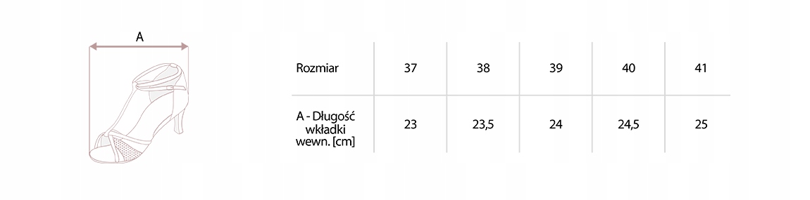 OBUWIE NA TANIEC BUTY LATINO SALSA SAMBA 7 CM 39 Materiał zewnętrzny inny