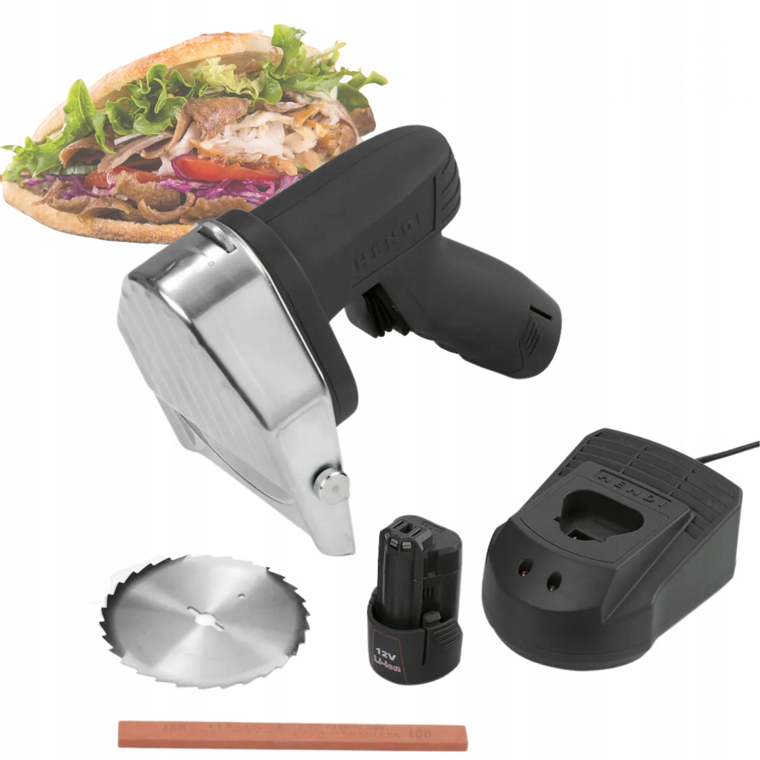 BEZPRZEWODOWY NÓŻ DO KEBABA ELEKTRYCZNY HENDI