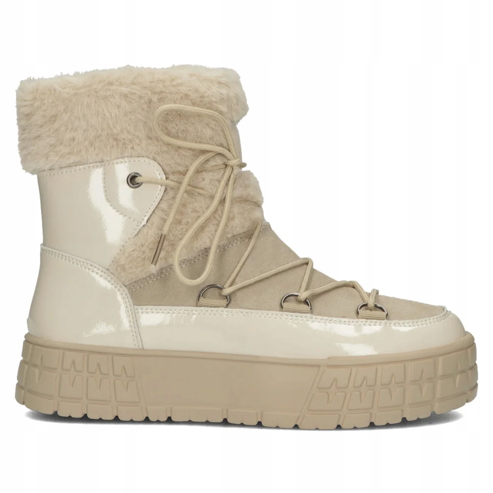 Kožené sněhule Filippo DBT4716/23 Be Bežové 36, Béžová