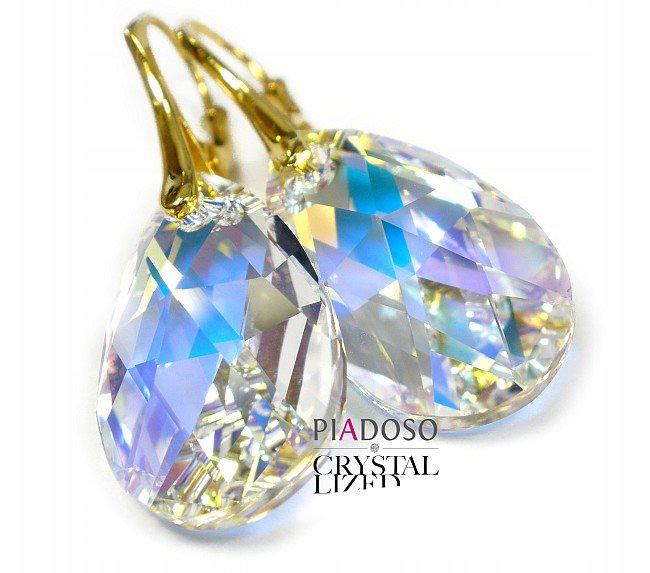 Krystaly náušnice Zlaté Stříbro Aurora Akce