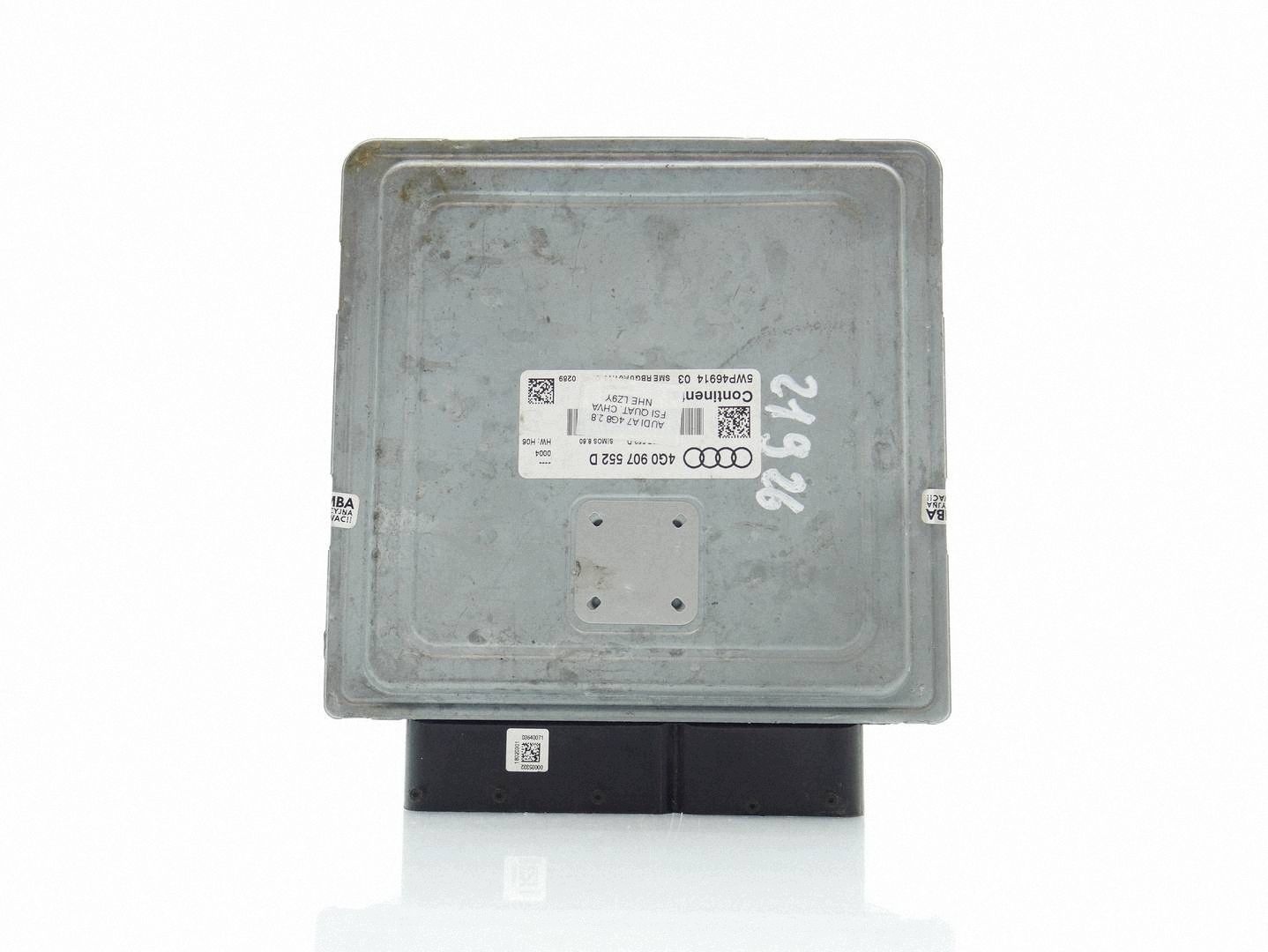 computer control unit of the engine module ECU AUDI A6 C7 A7 4G 2.8 FSI 4G0907552F