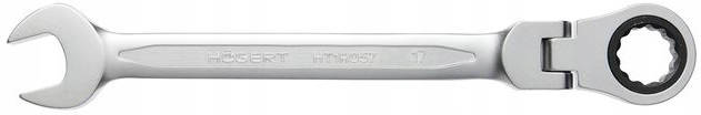 Klucz płasko-oczkowy 8 mm z grzechotką 72 zęby i przegubem HT1R048 Hogert